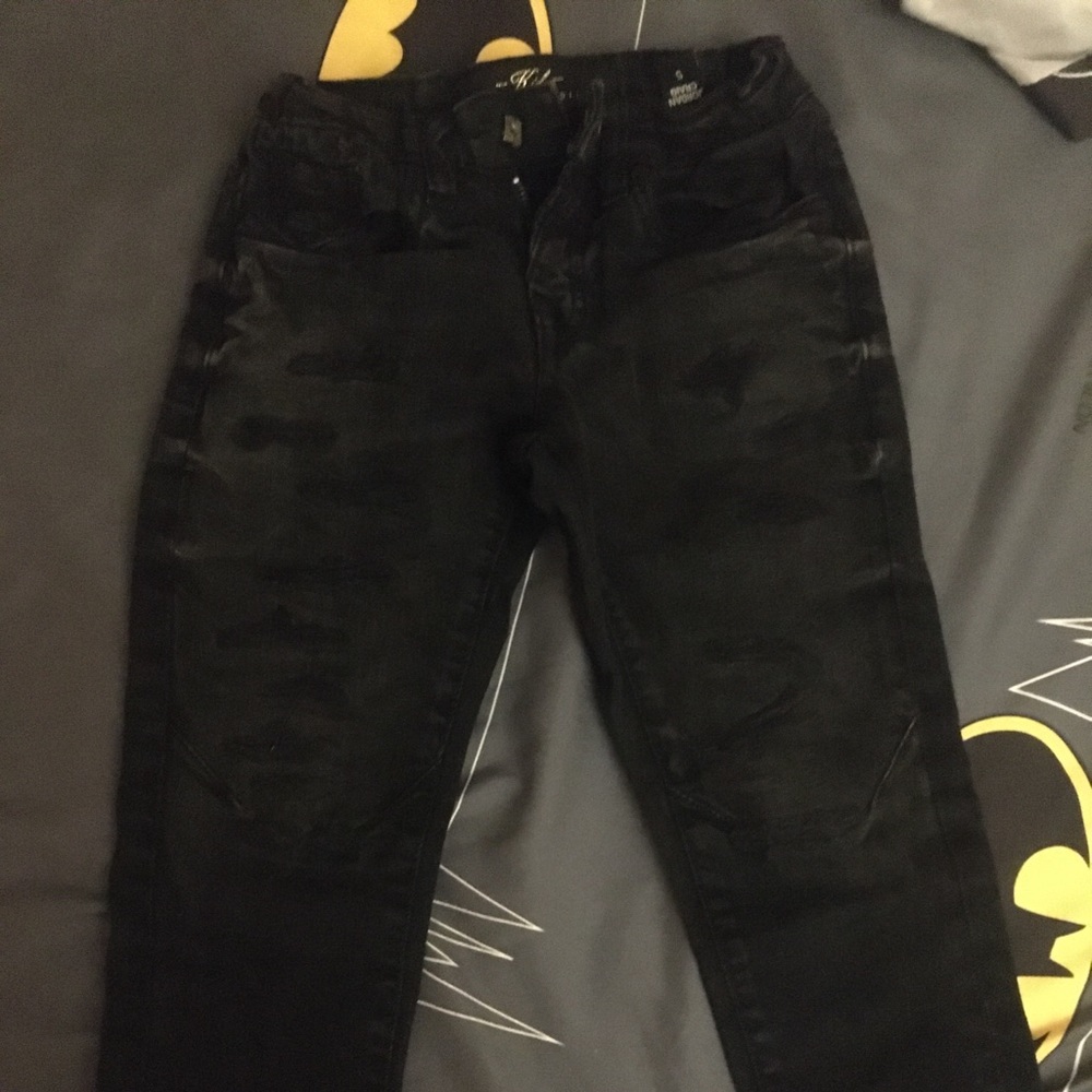 Black ripped toddler jeans